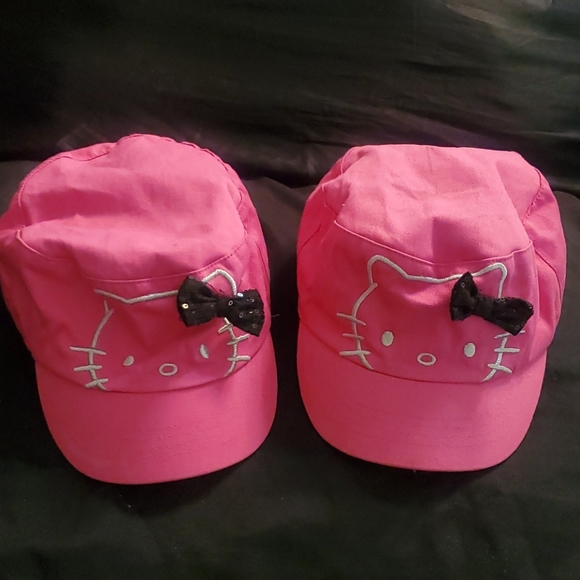 2 Vintage Hello Kitty Little Girl Hats! Size 4-16 - Picture 7 of 10